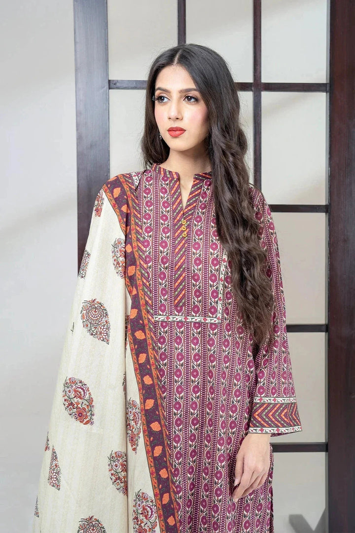 Khas Stitched Linen 3 Piece A-17 - Salai - Khas Winter RTW 2025 