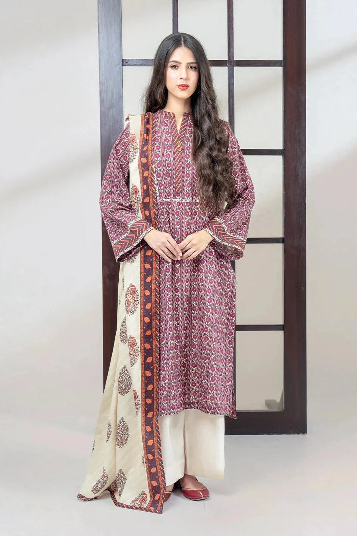 Khas Stitched Linen 3 Piece A-17 - Salai - Khas Winter RTW 2025 