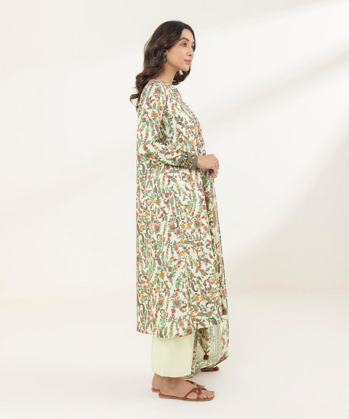 Sapphire Stitched Lawn 3 Piece 3DG-DAY23V2-4B - Salai - Sapphire 