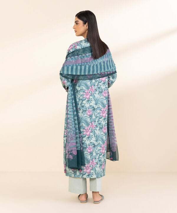 Sapphire Stitched Lawn 3 Piece-3PDY25V119AT - Salai - Sapphire RTW Lawn 2025 