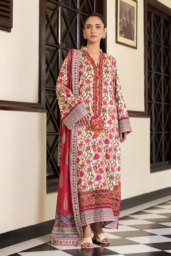 Khas Stitched Linen 3 Piece KLE-2964