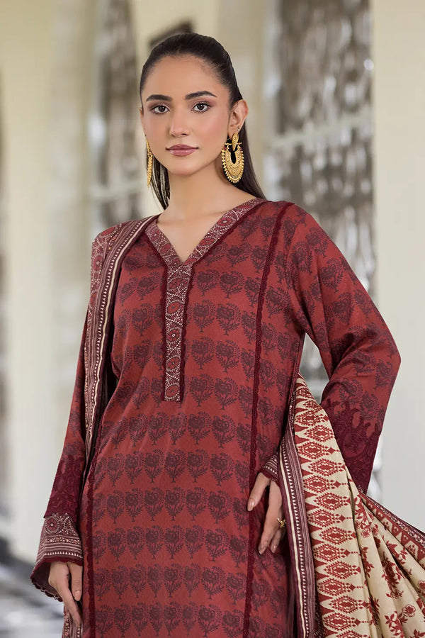 Khas Stitched Linen 3 Piece KLE-2965