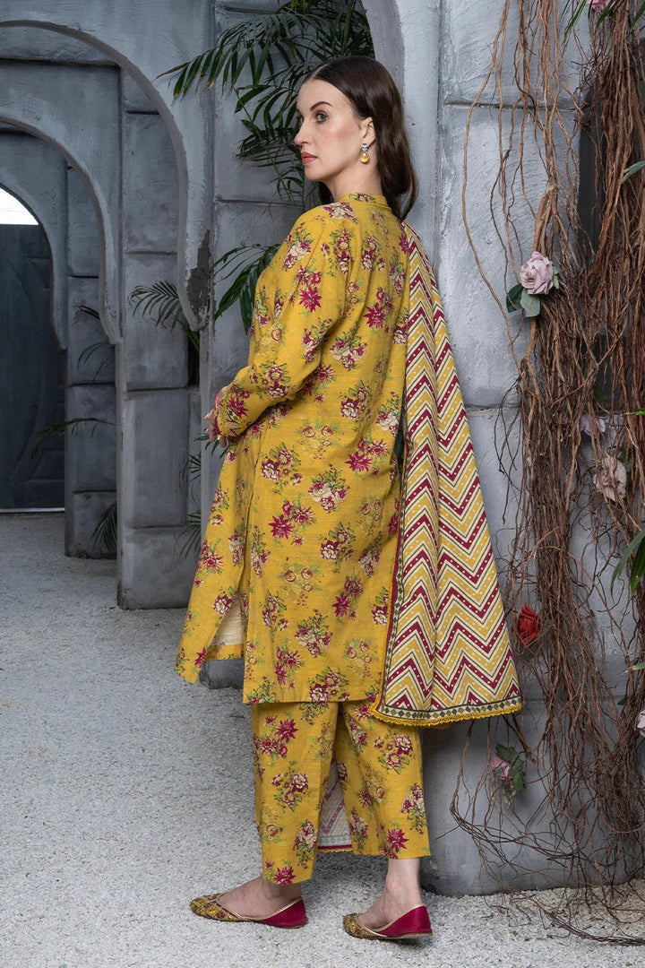 Khas Stitched Linen 3 Piece A-06 - Salai - Khas Winter RTW 2025 