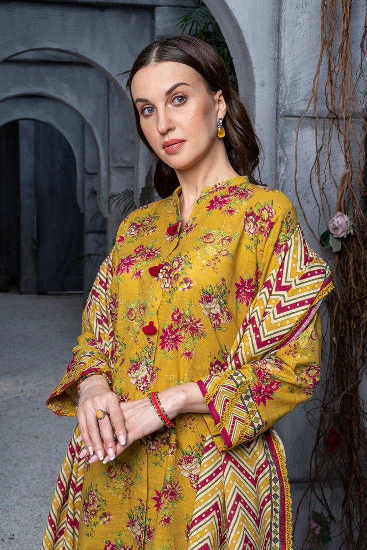 Khas Stitched Linen 3 Piece A-06 - Salai - Khas Winter RTW 2025 