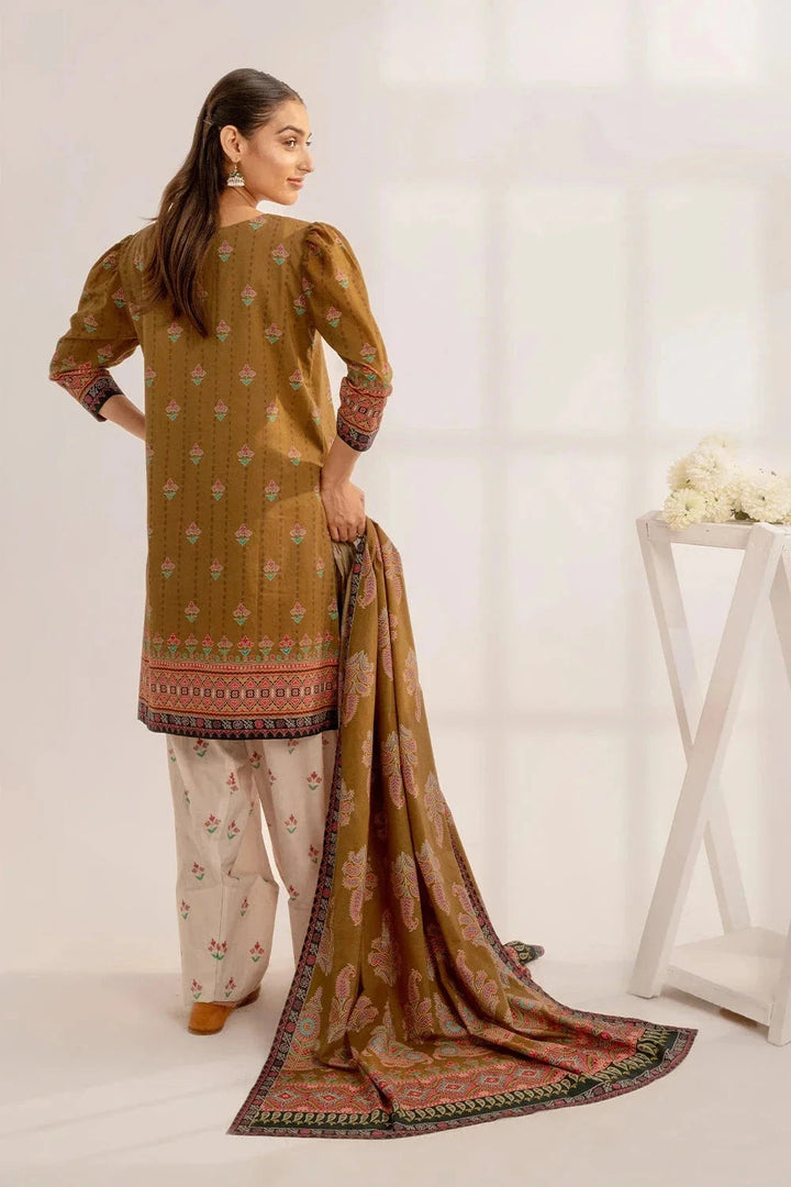 Khas Stitched Linen 3 Piece A-14 - Salai - Khas Winter RTW 2025 