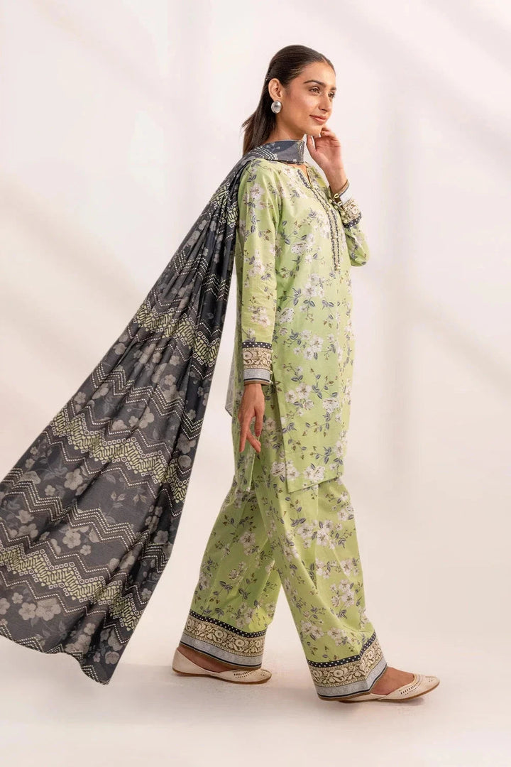 Khas Stitched Linen 3 Piece A-15 - Salai - Khas Winter RTW 2025 