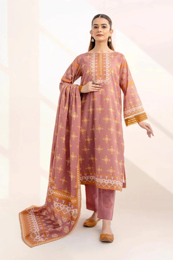 Khas Stitched Linen 3 Piece A-12 - Salai - Khas Winter RTW 2025 