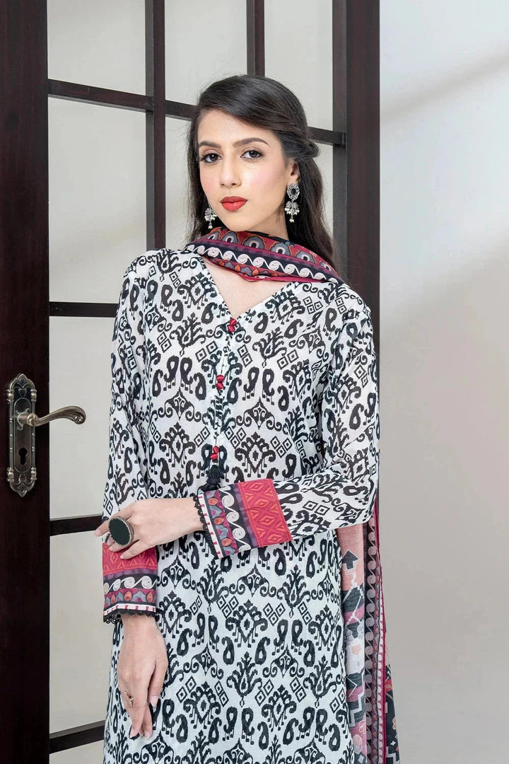 Khas Stitched Linen 3 Piece A-16 - Salai - Khas Winter RTW 2025 