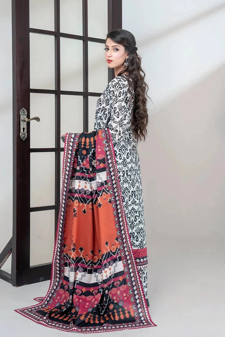 Khas Stitched Linen 3 Piece A-16 - Salai - Khas Winter RTW 2025 