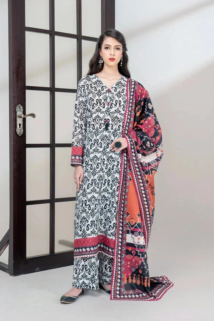 Khas Stitched Linen 3 Piece A-16 - Salai - Khas Winter RTW 2025 