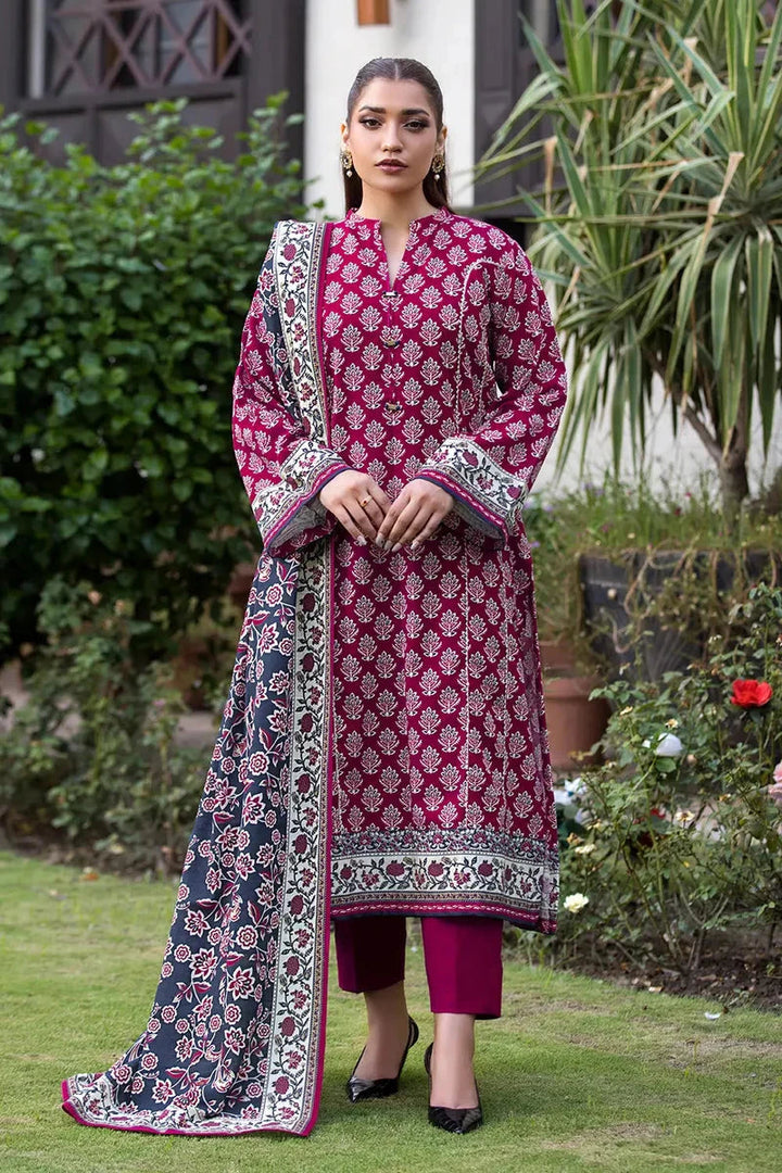 Khas Stitched Linen 3 Piece A-02 - Salai - Khas Winter RTW 2025 