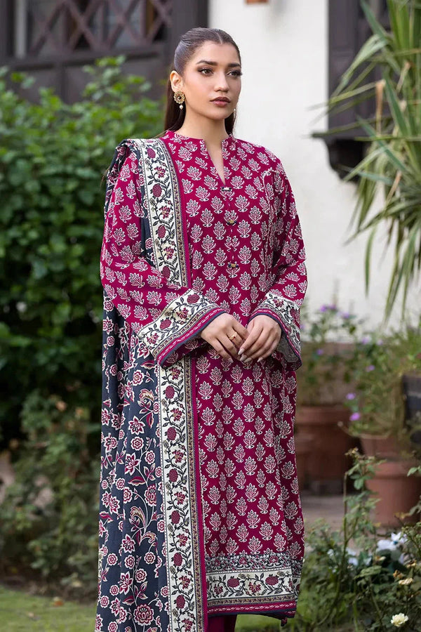 Khas Stitched Linen 3 Piece A-02 - Salai - Khas Winter RTW 2025 