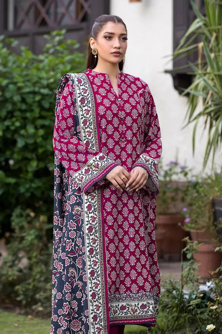 Khas Stitched Linen 3 Piece A-02 - Salai - Khas Winter RTW 2025 