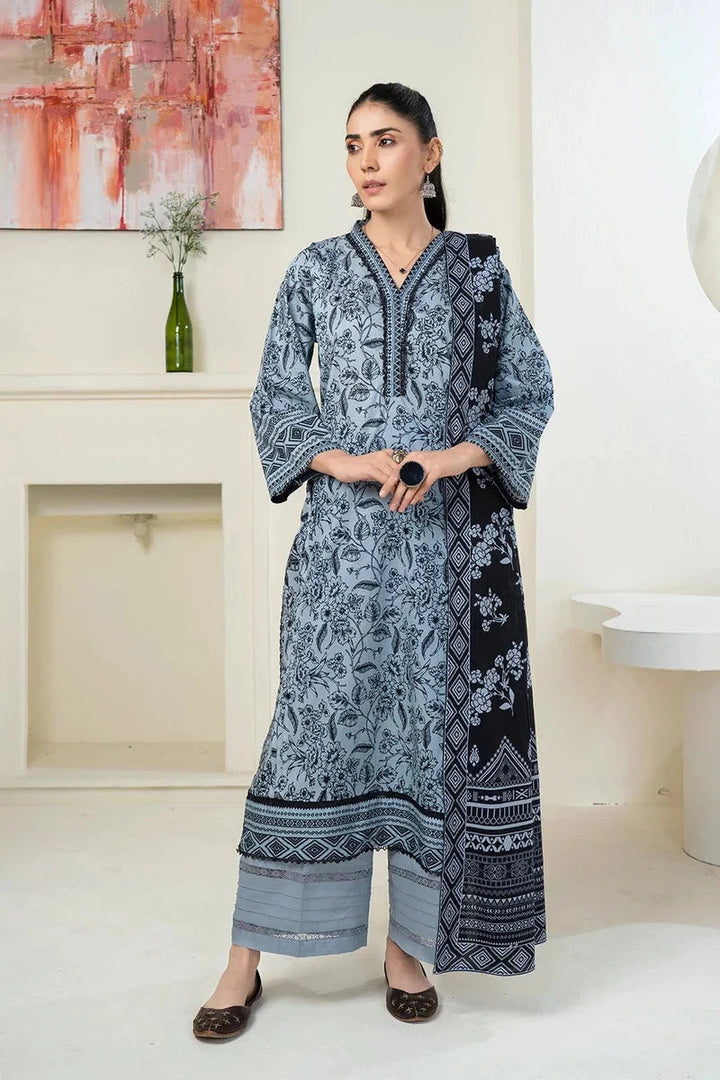 Khas Stitched Linen 3 Piece A-03 - Salai - Khas Winter RTW 2025 