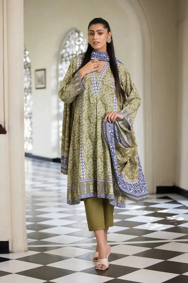 Khas Stitched Linen 3 Piece A-04 - Salai - Khas Winter RTW 2025 