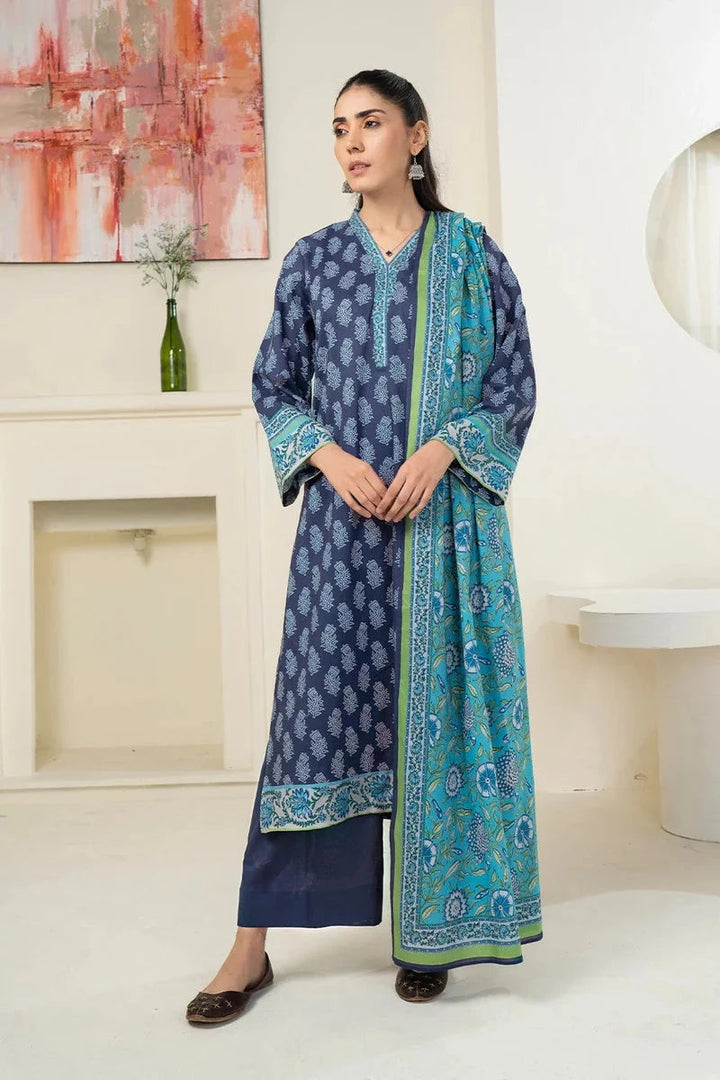 Khas Stitched Linen 3 Piece A-07 - Salai - Khas Winter RTW 2025 