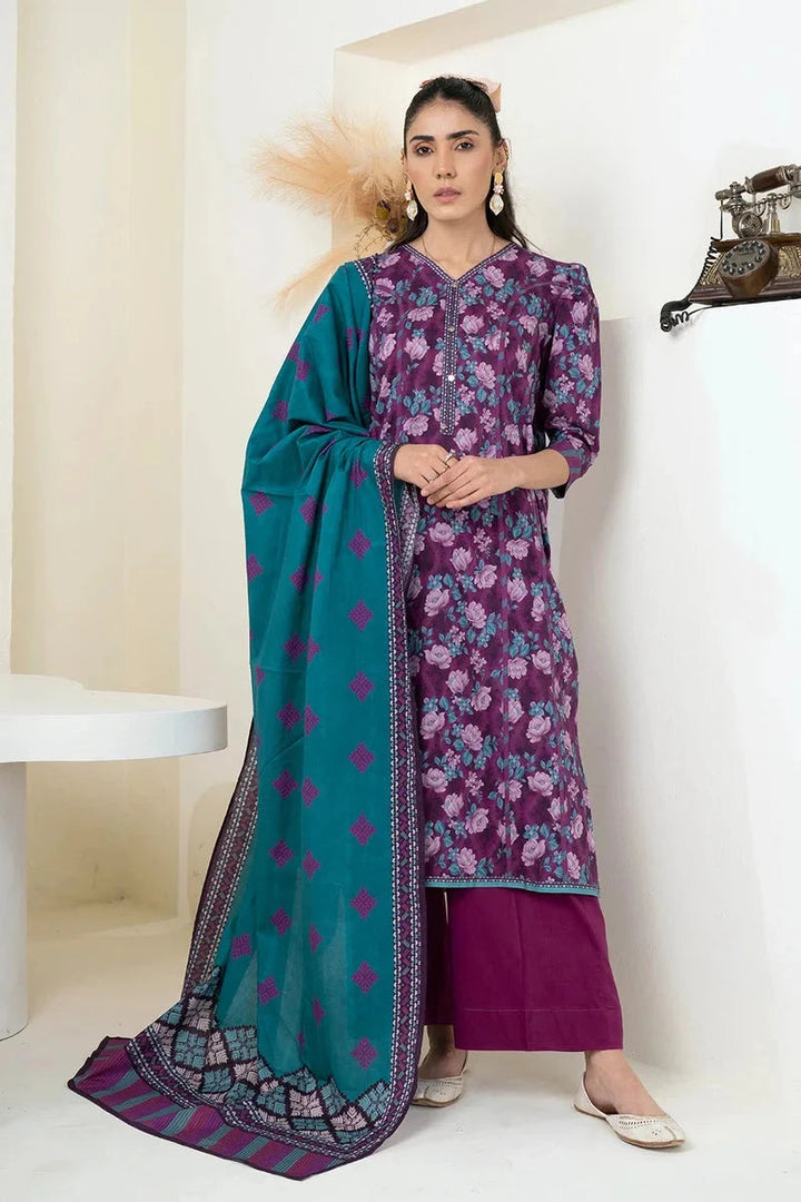 Khas Stitched Linen 3 Piece A-11 - Salai - Khas Winter RTW 2025 