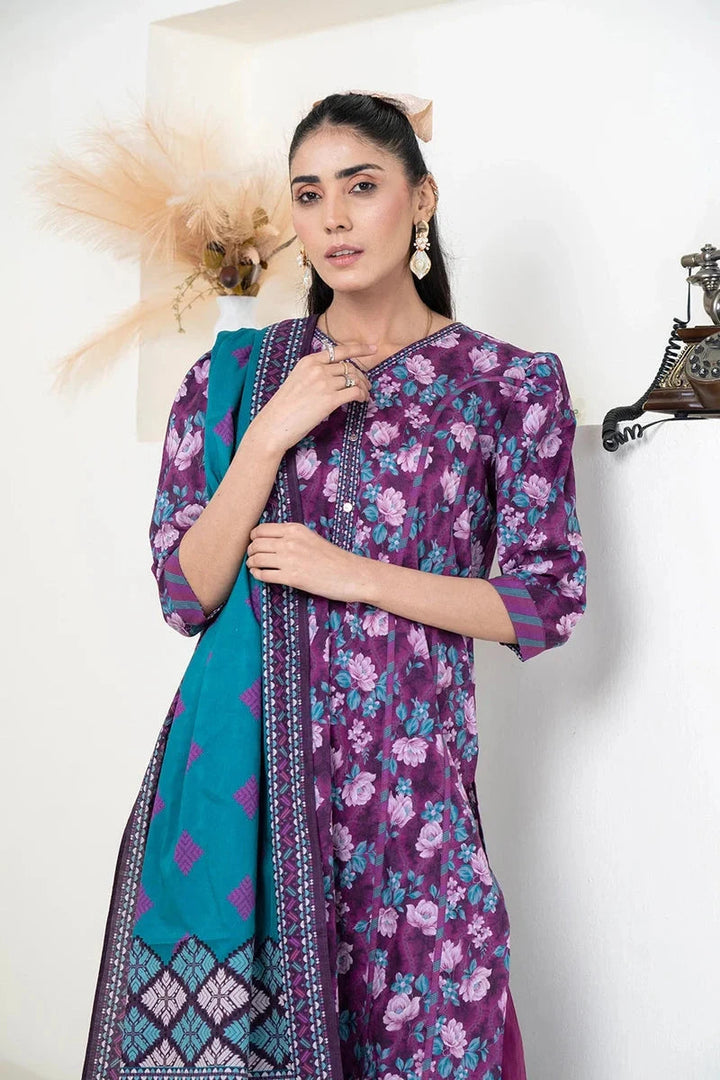 Khas Stitched Linen 3 Piece A-11 - Salai - Khas Winter RTW 2025 