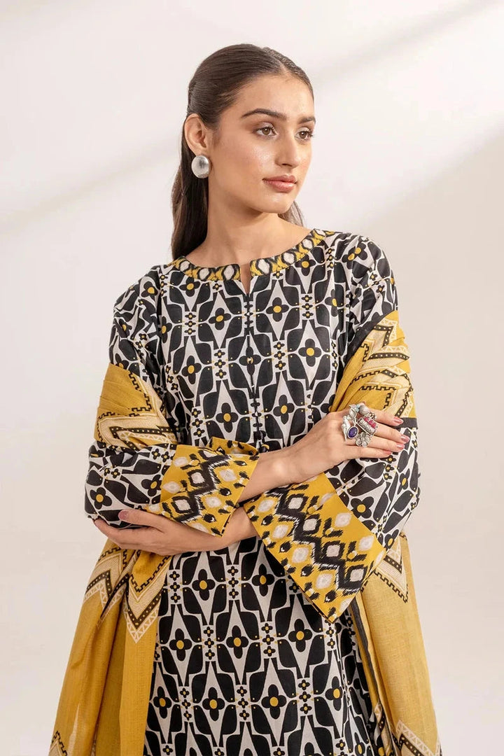 Khas Stitched Linen 3 Piece A-13 - Salai - Khas Winter RTW 2025 