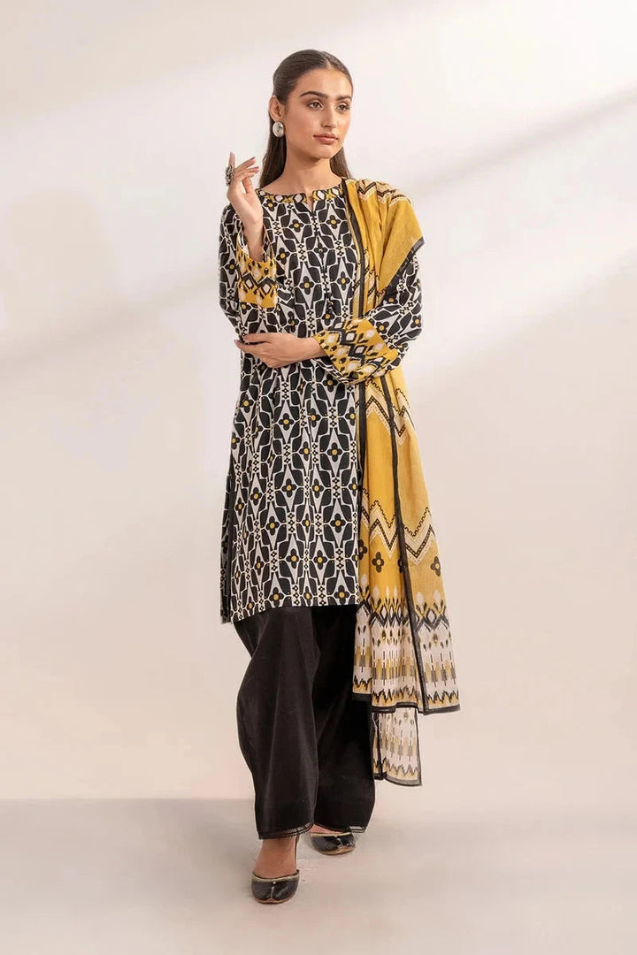 Khas Stitched Linen 3 Piece A-13 - Salai - Khas Winter RTW 2025 