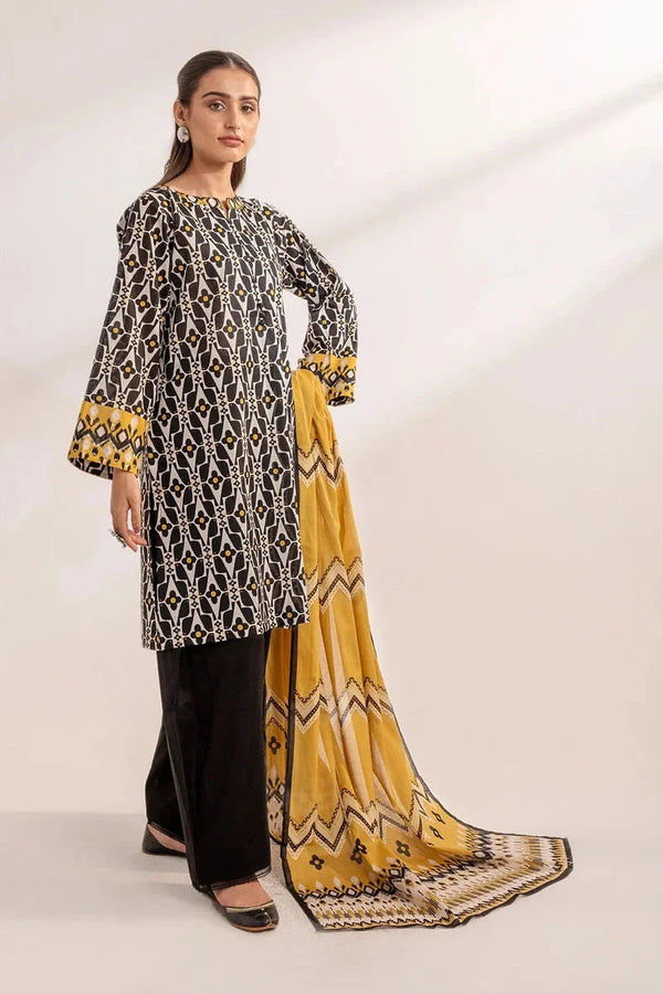 Khas Stitched Linen 3 Piece A-13 - Salai - Khas Winter RTW 2025 