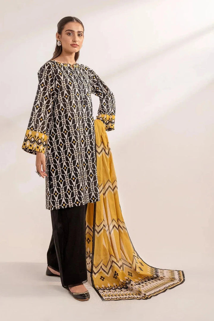 Khas Stitched Linen 3 Piece A-13 - Salai - Khas Winter RTW 2025 