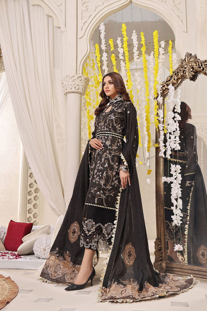 Stitched Luxury 3 Piece Formal KNAC2241 - Salai - Salai 