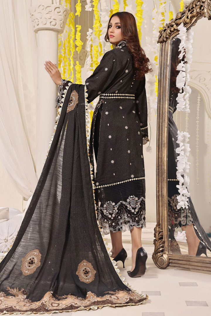 Stitched Luxury 3 Piece Formal KNAC2241 - Salai - Salai 