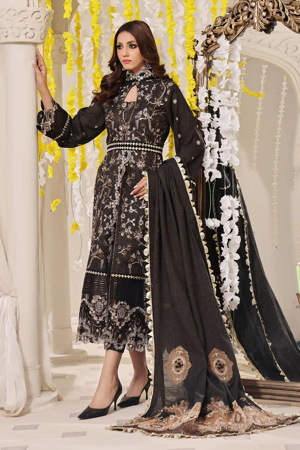 Stitched Luxury 3 Piece Formal KNAC2241 - Salai - Salai 