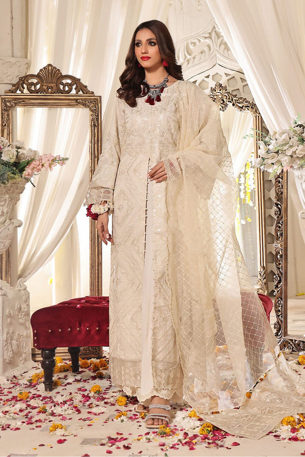 Stitched Luxury 3 Piece Formal KNAC2242 - Salai - Salai 