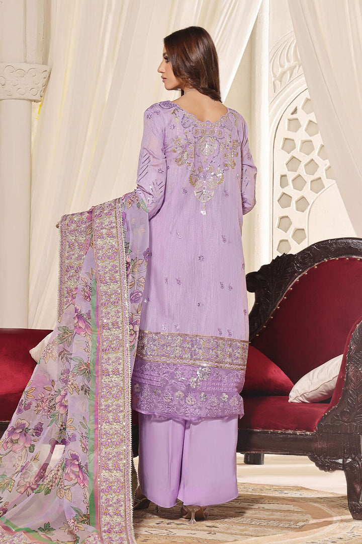 Stitched Luxury 3 Piece Formal KNAC2243 - Salai - Salai 