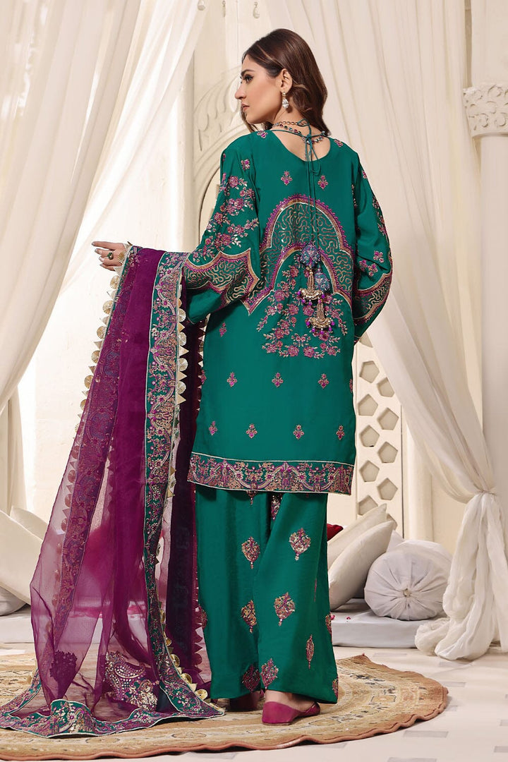 Stitched Luxury 3 Piece Formal KNAC2244 - Salai - Salai 