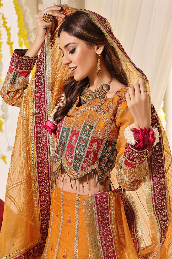 Stitched Luxury 3 Piece Formal KNAC2247 - Salai - Salai 