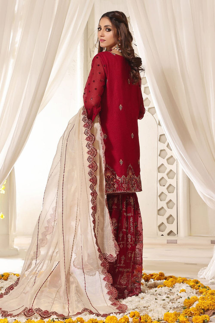 Stitched Luxury 3 Piece Formal KNAC2248 - Salai - Salai 