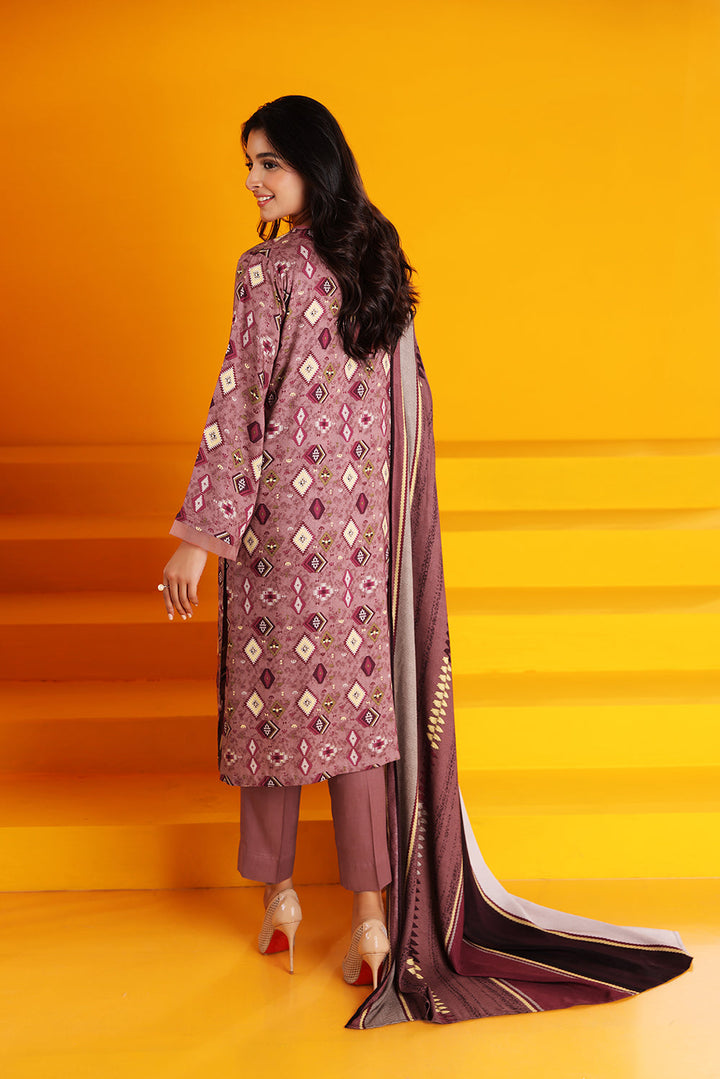 Nishat Stitched Linen 3 Piece 42206126 - Salai - Nishat Linen RTW Winter 2025 
