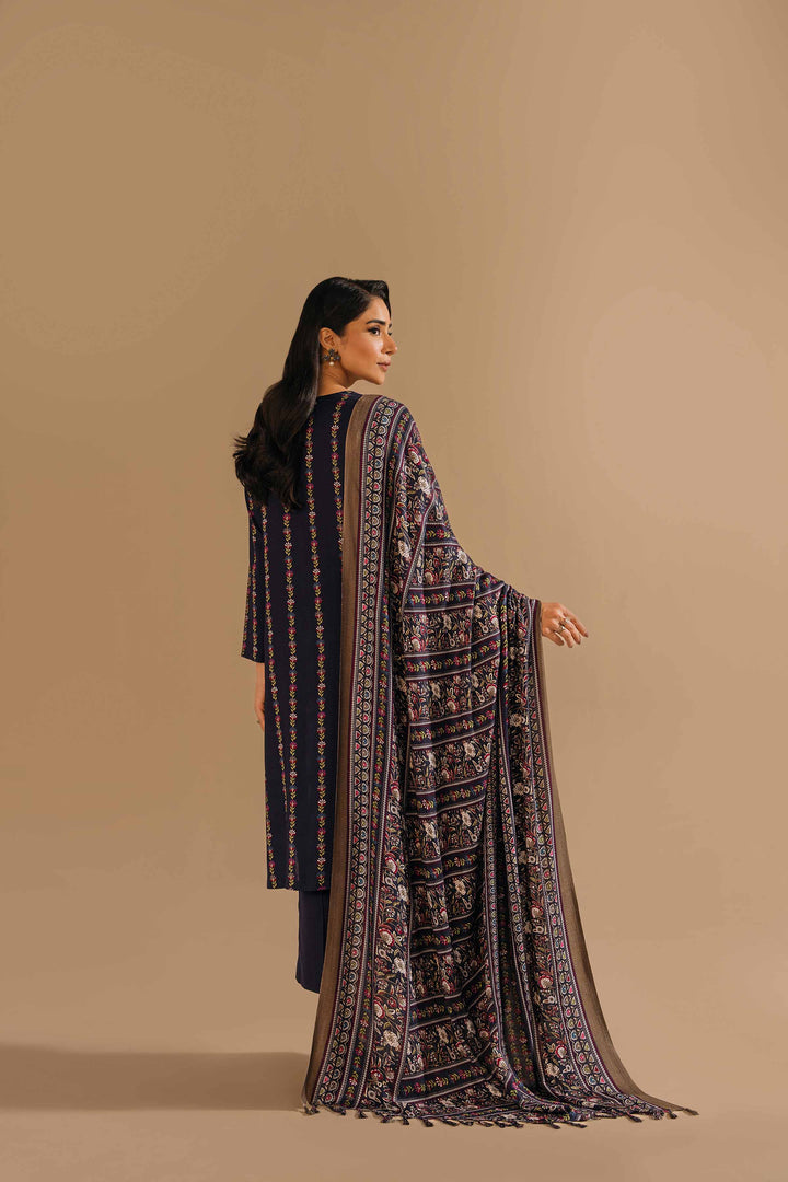 Nishat Stitched Linen 3 Piece 42303161 - Salai - Nishat Linen RTW Winter 2025 