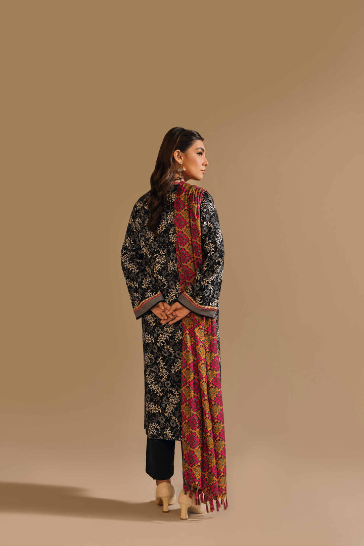 Nishat Stitched Linen 3 Piece 42303165 - Salai - Nishat Linen RTW Winter 2025 
