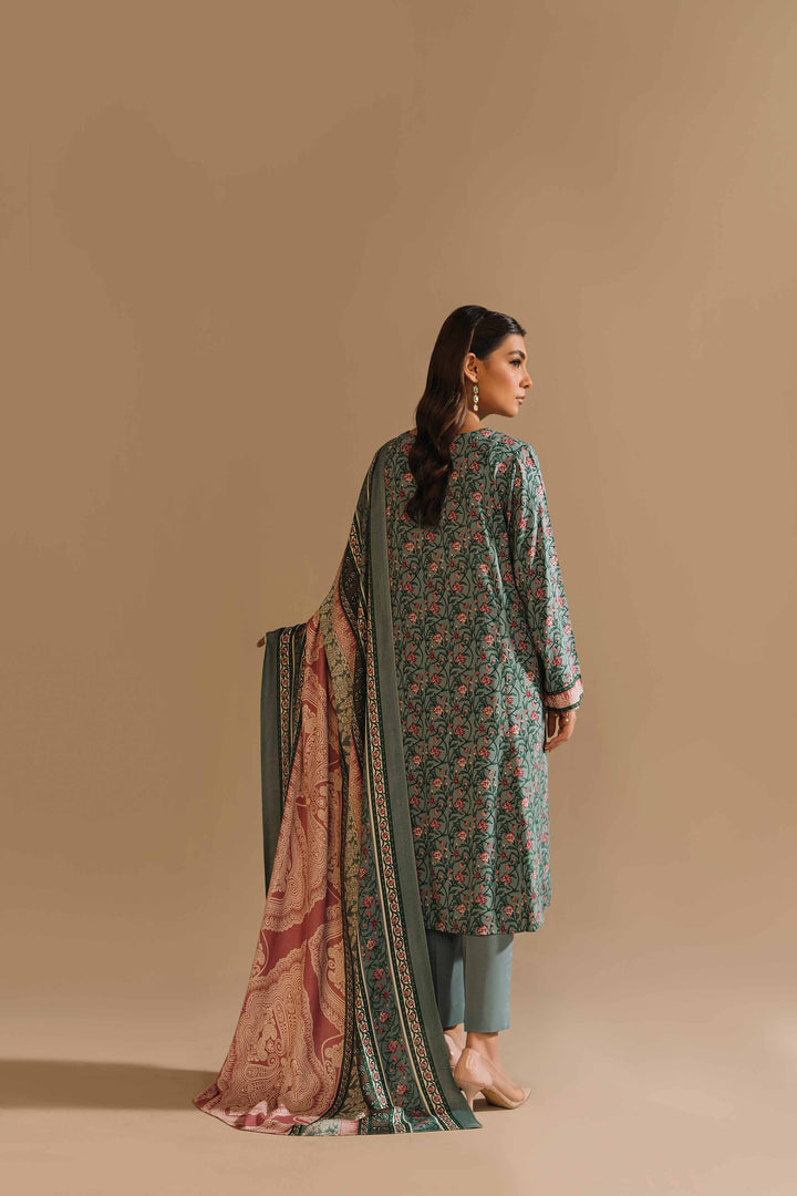 Nishat Stitched Linen 3 Piece 42303167 - Salai - Nishat Linen RTW Winter 2025 