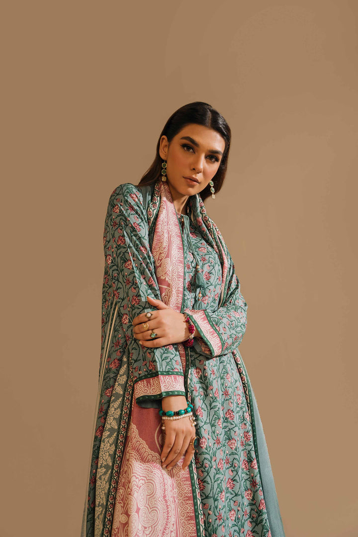 Nishat Stitched Linen 3 Piece 42303167 - Salai - Nishat Linen RTW Winter 2025 