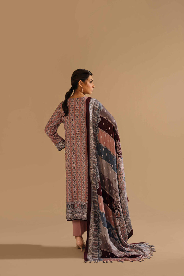 Nishat Stitched Linen 3 Piece 42303169 - Salai - Nishat Linen RTW Winter 2025 