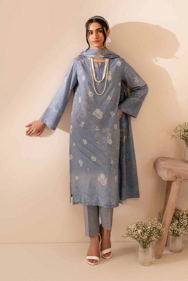 Nishat Linen Stitched Lawn 3 Piece 1050 - Salai - Nishat Linen 