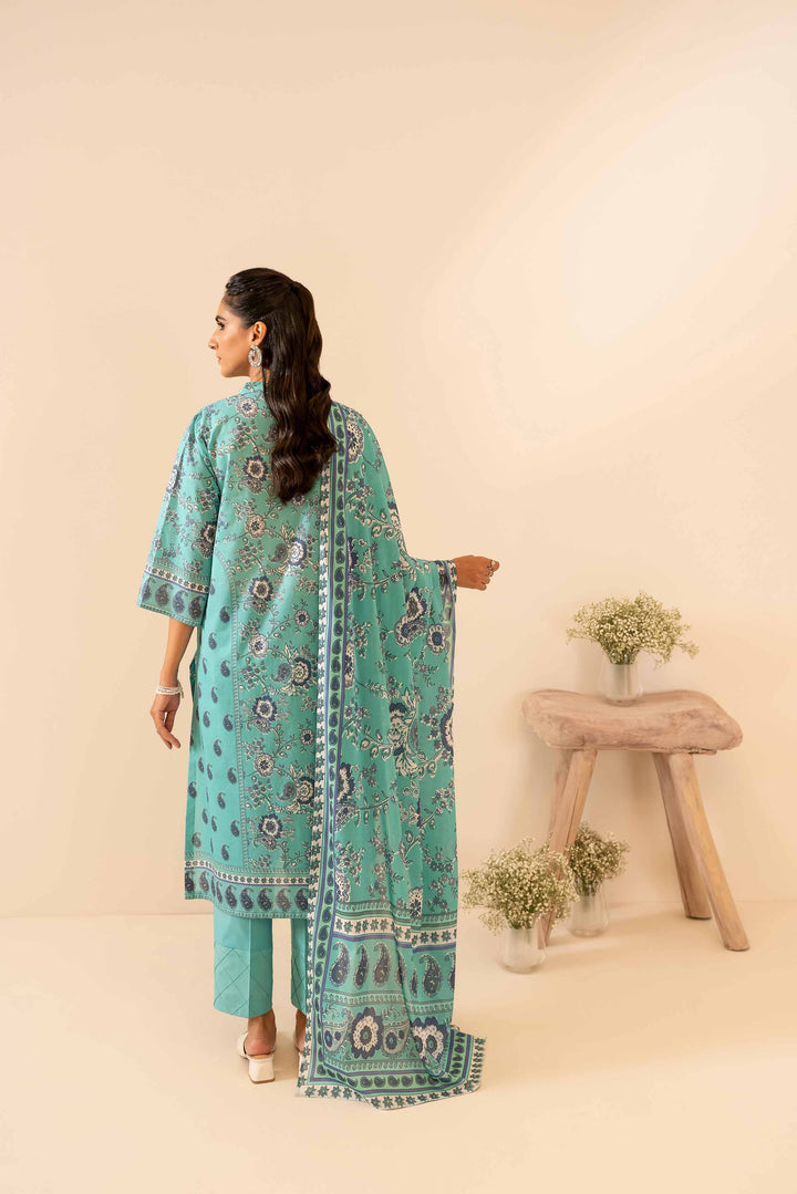 Nishat Linen Stitched Lawn 3 Piece 1051 - Salai - Nishat Linen 