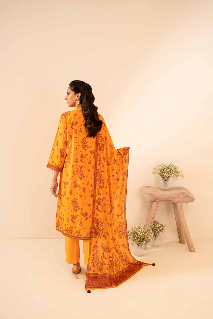 Nishat Linen Stitched Lawn 3 Piece 1052 - Salai - Nishat Linen 