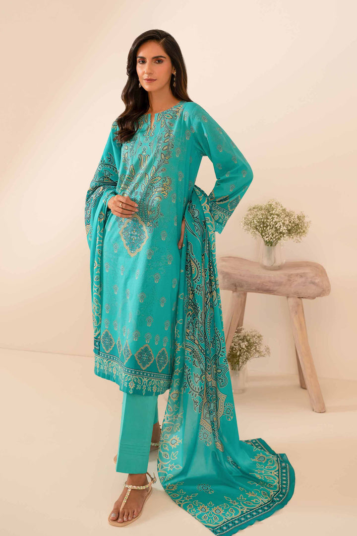 Nishat Linen Stitched Lawn 3 Piece 1053 - Salai - Nishat Linen 