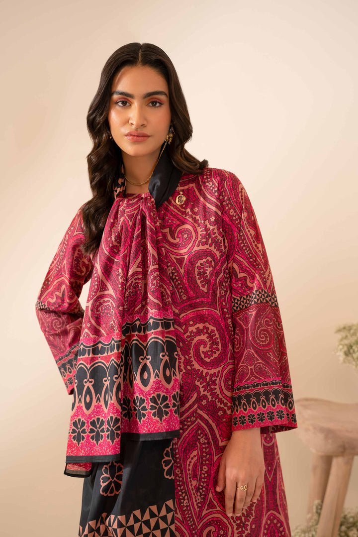 Nishat Linen Stitched Lawn 3 Piece 1054 - Salai - Nishat Linen 