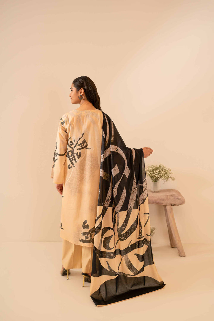 Nishat Linen Stitched Lawn 3 Piece 1056 - Salai - Nishat Linen 