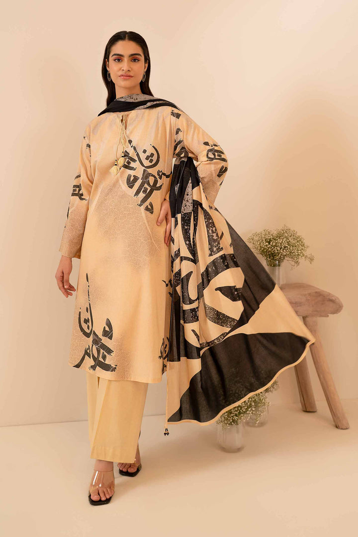 Nishat Linen Stitched Lawn 3 Piece 1056 - Salai - Nishat Linen 