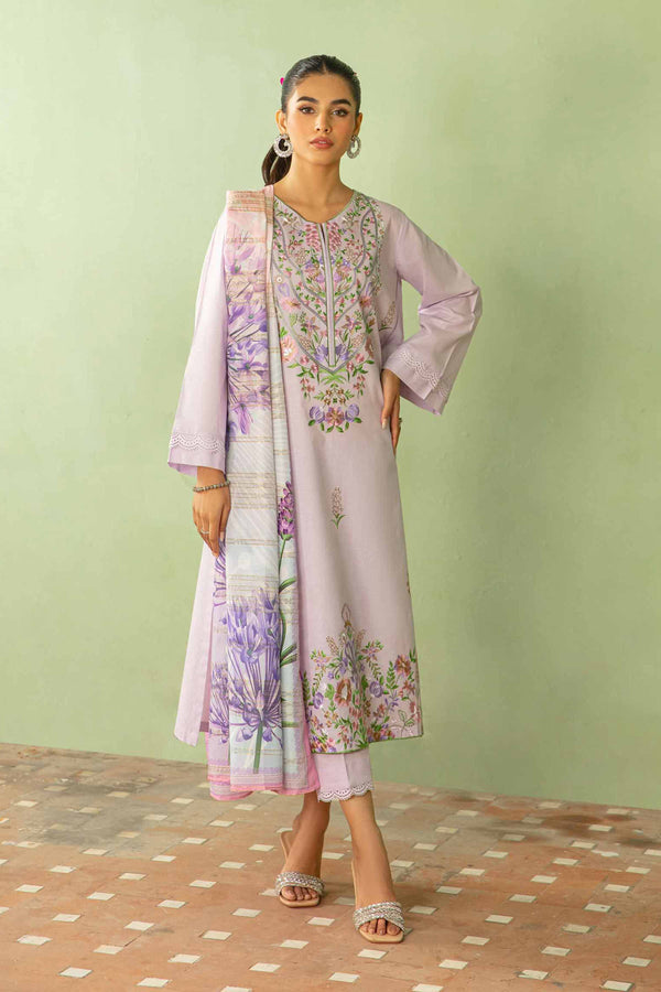 Nishat Linen Stitched Lawn 3 Piece 1085 - Salai - Nishat Linen 