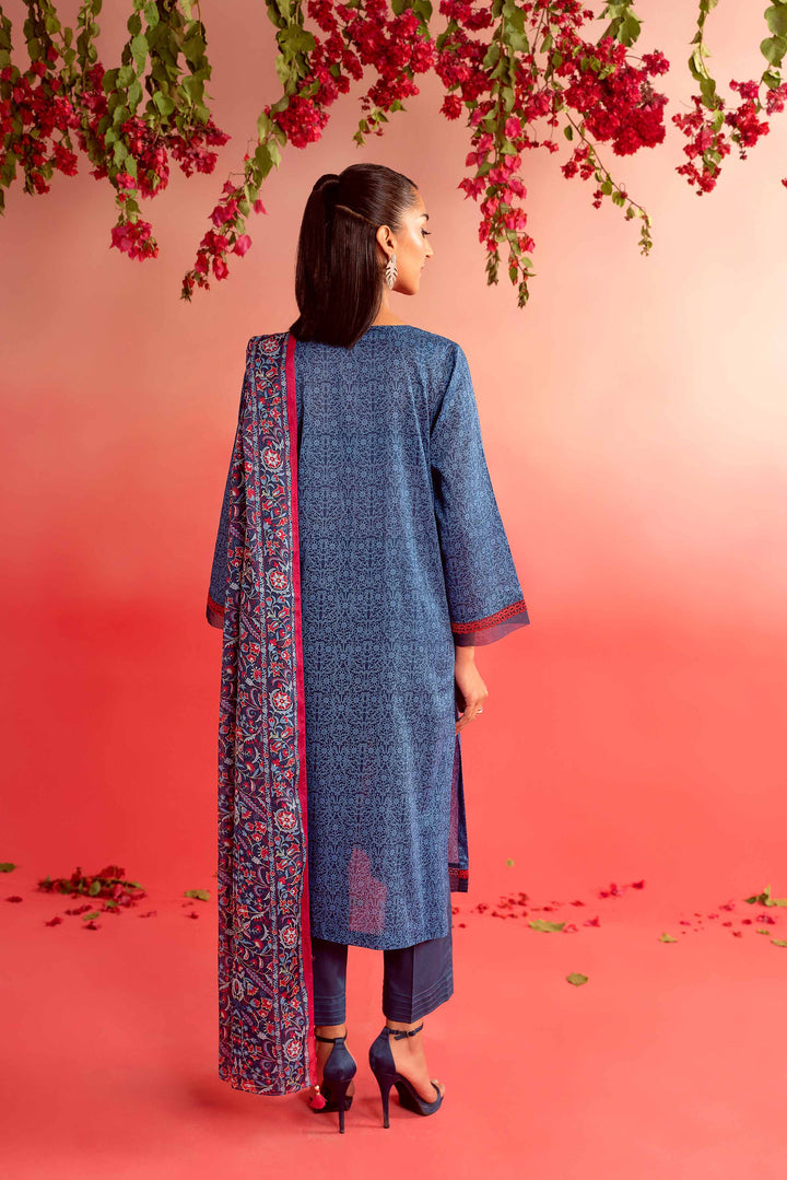 Nishat Linen Stitched Lawn 3 Piece 1117 - Salai - Nishat Linen 