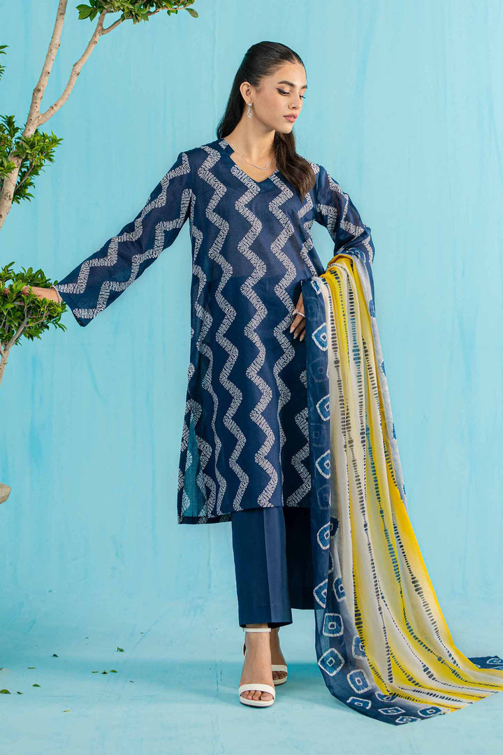 Nishat Linen Stitched Lawn 3 Piece 1132 - Salai - Nishat Linen 